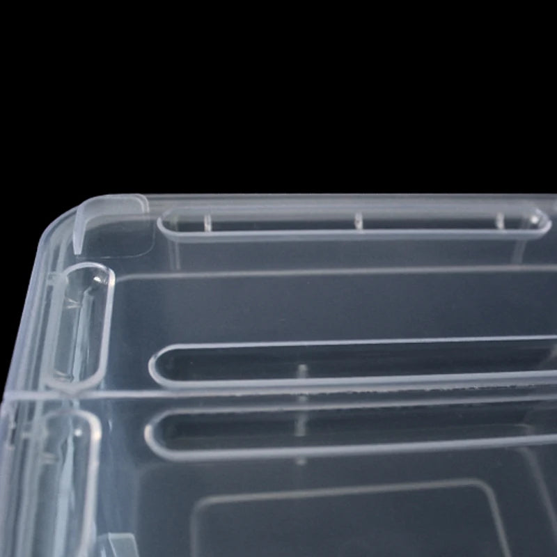 Transparent Plastic Box Insect Reptile Transport Breeding turtle tank Breeding box for spiders, lizards, snakes and frogs