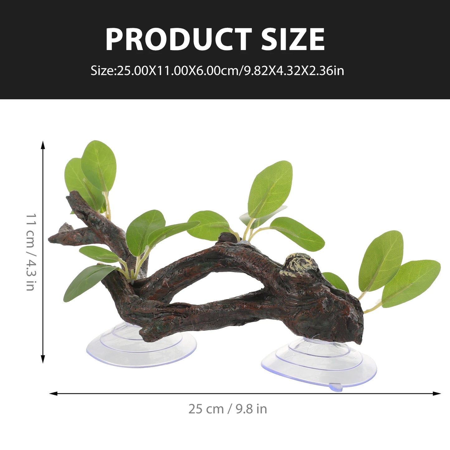 Reptile Accessories for Habitat Simulated Resin Branches Animal Fish Lizard Tank Aquarium Decor Accessories Habitat Container