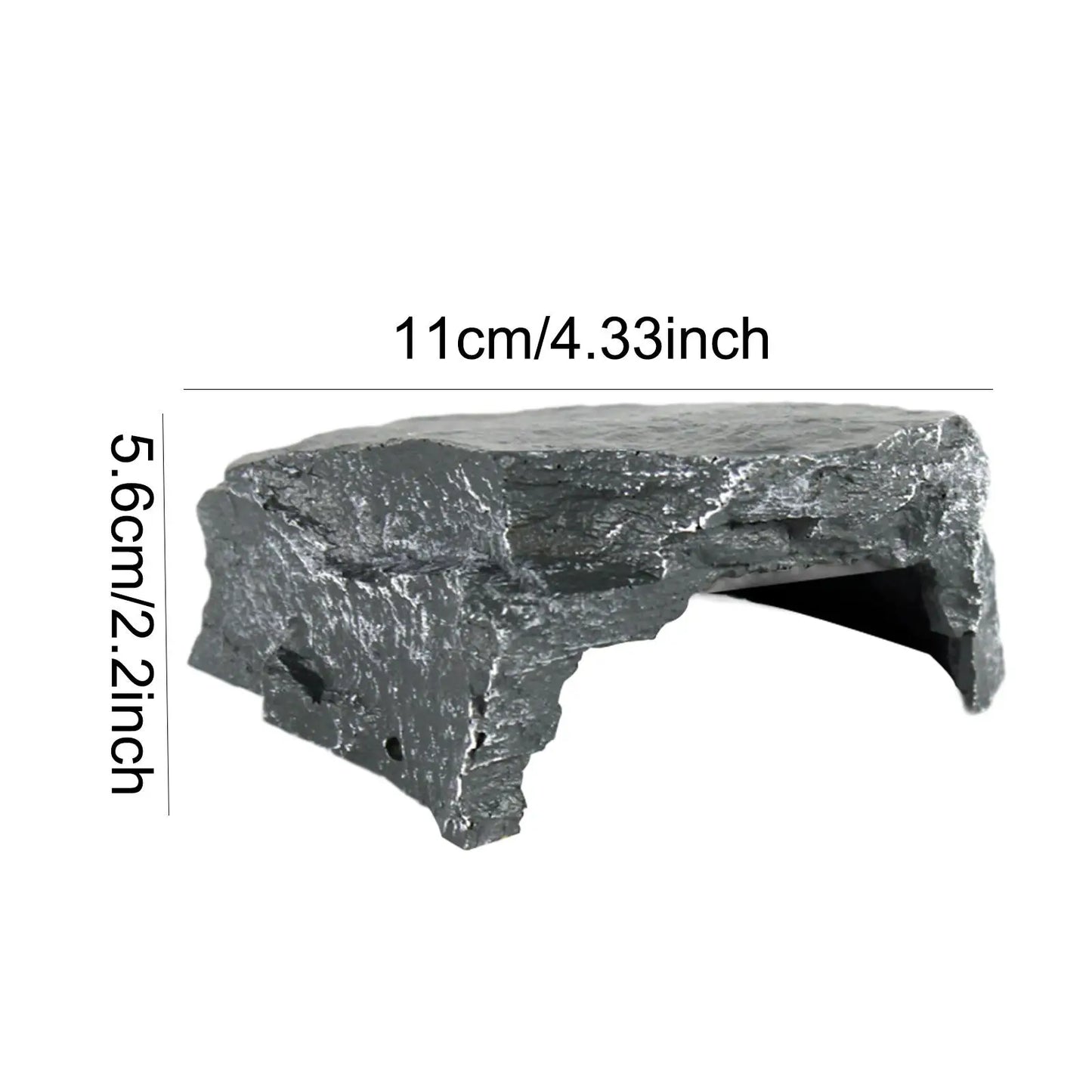 Reptiles Dock Resting Frogs Lizards Aquatic Turtles Basking Platform Pets Rock Imitation Hideaway Turtle Accessories for Tank