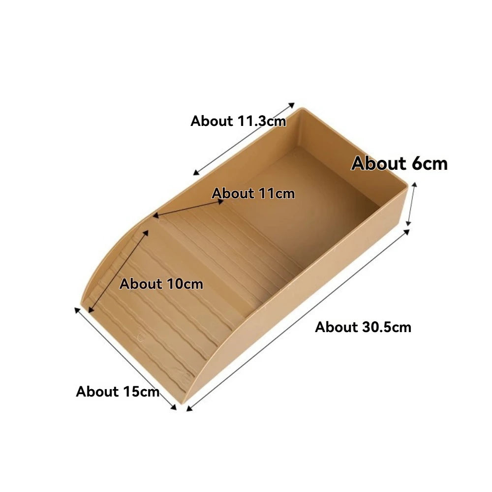 Reptile Bathing Pool Reptile Feeding Dish Water Bowl with Ramp Aquarium Ornament for Snake, Turtle, Bearded Dragon, Lizard Bath