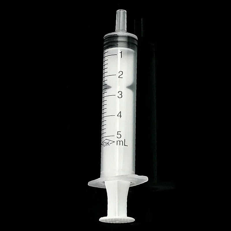 10pcs Disposable Plastic 5ml Injector Syringe No Needle for Lab Nutrient Measuring Small Pet Food Feeder (Without Needle) 2024