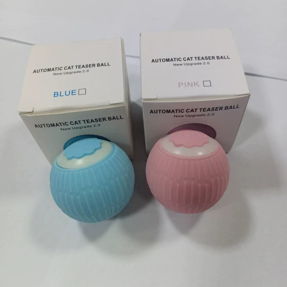 Smart Pet Toy 360° Automatic Interactive Dog Smart Ball Toy with Rope Interactive Cat Toys USB Charger Rolling Ball for Cats