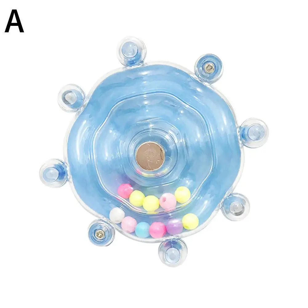 Parrot Toy Interactive Bird Cage Toy for Parrots Rotating Treat Dispenser for Mental Stimulation and Entertainment