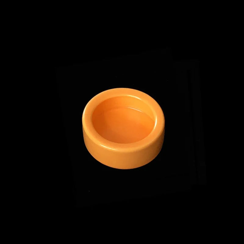 Reptile Water Food Bowl Worm Dish Ceramic Pet Bowls Anti-Escape Mini Reptile Mealworms Bowl for Lizard Bearded Dragon