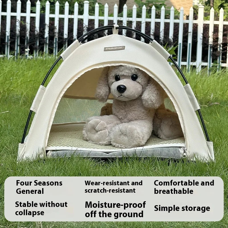 All-Season Semi-Enclosed Pet Tent.