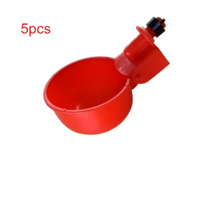 5/10 Pcs Poultry Automatic Water Dispensers - Chicken & Pigeon Drinking Bowls for Small Chicks