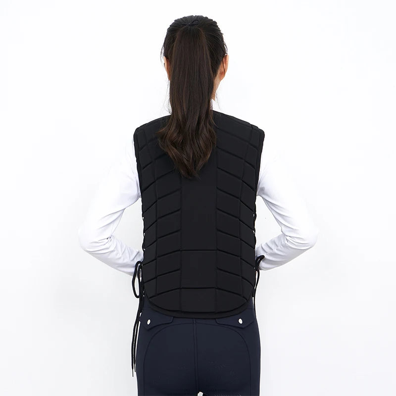 Title (SEO, ≤40 chars): Kids Equestrian Vest Armor Durable Safe