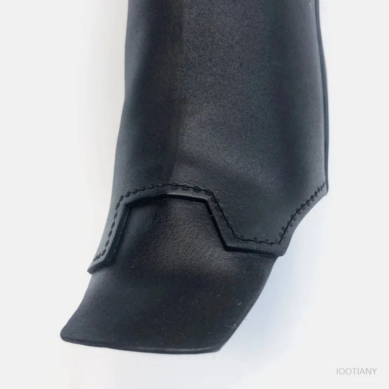 Equestrian Legging Durable Riding Boots Body Protection Medieval Viking Knight Cosplay Horse Equipment Riding Leather Shoe Cover
