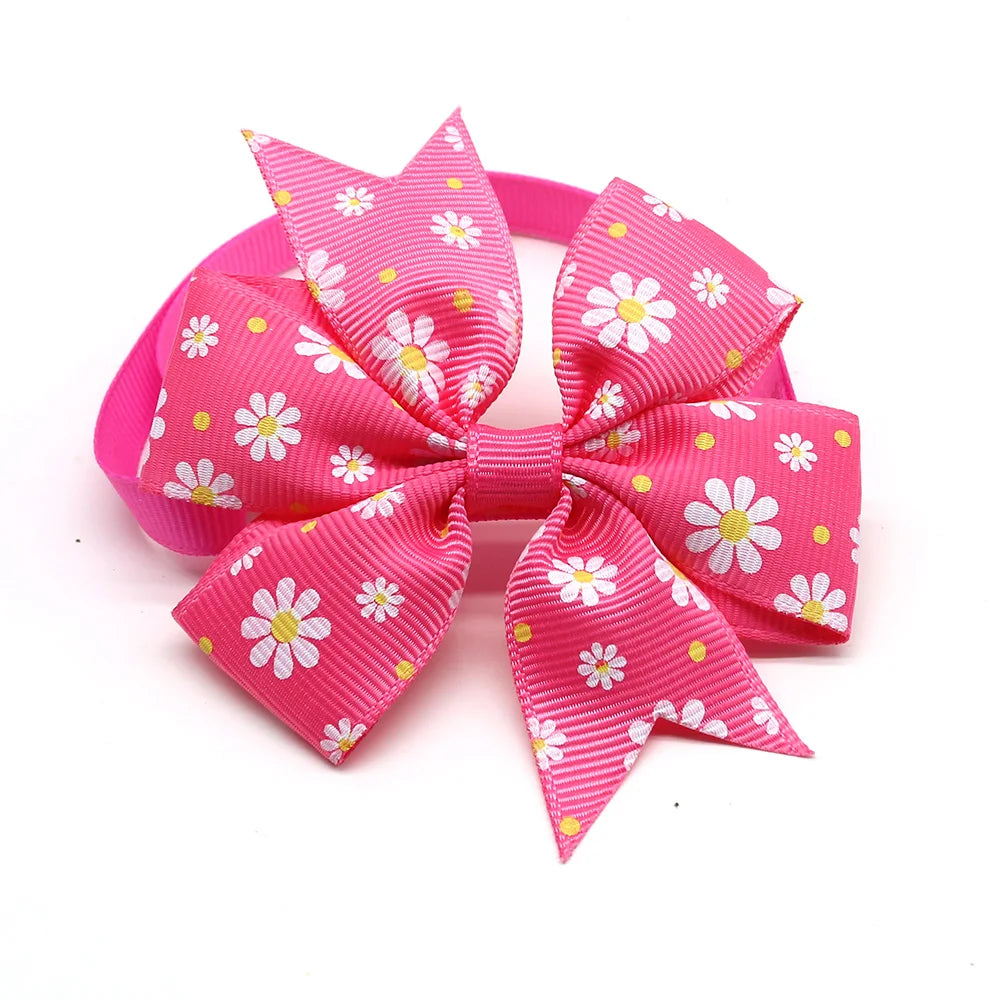 50/100pcs Spring Pet Supplies Cat Pet Dog Bow Tie Small Dog Bowties Nekties Dog Grooming Accessories Samll-Middle Dog Products
