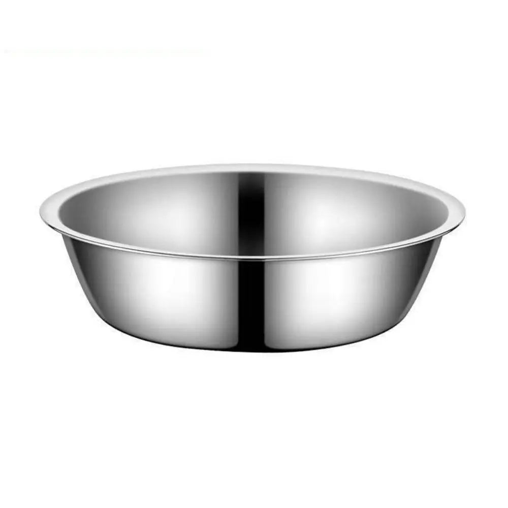 Pet Supplies Large Capacity Dog Bowl Stainless Steel Non-rust Cat Water Feeder Bowls Silver Cat Feeder Puppy