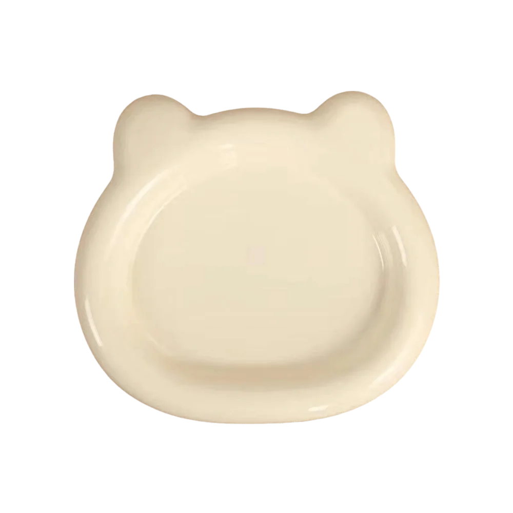 Durable Plastic PP Cat Bowls Cute Ins Kitten Bowl Little Bear Pet Supplies for Puppy Cat Home & Garden