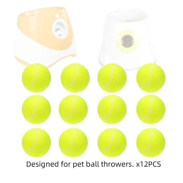Tennis Balls for Dogs, 2-Inch Size, Compatible with Most Automatic Ball Launchers Idea for Small Dogs(12 Balls Only)