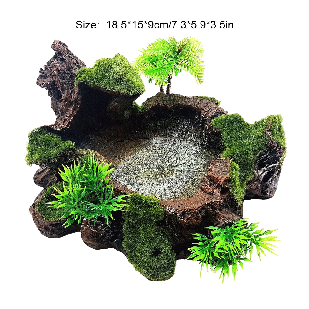 Multifunctional Reptile Resin Bowl For Food And Water Any Reptile Reptile Food Water Dish Decorative
