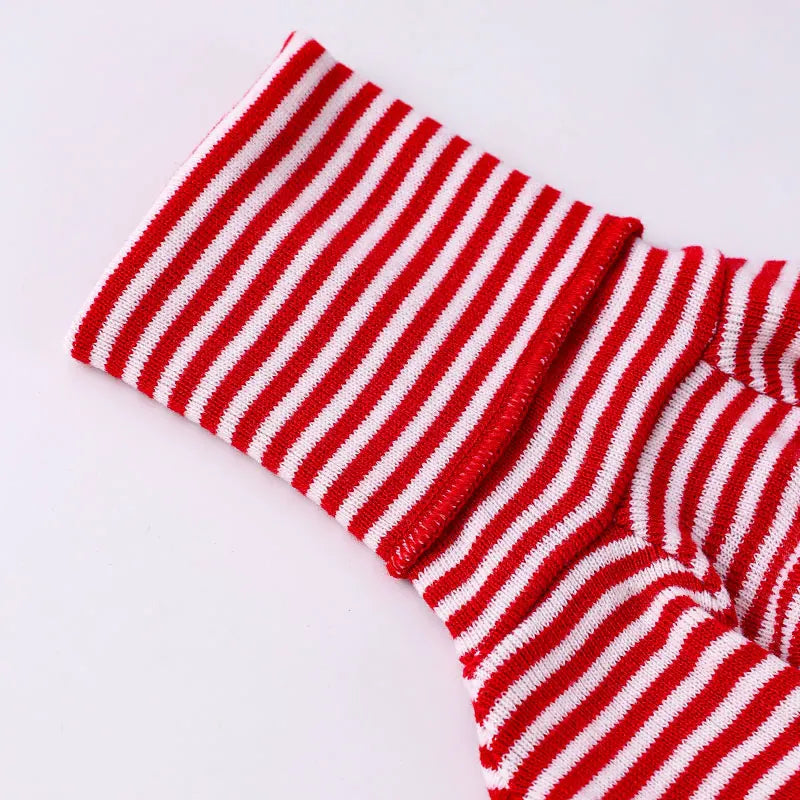 Italian Greyhound Red Striped Sweater