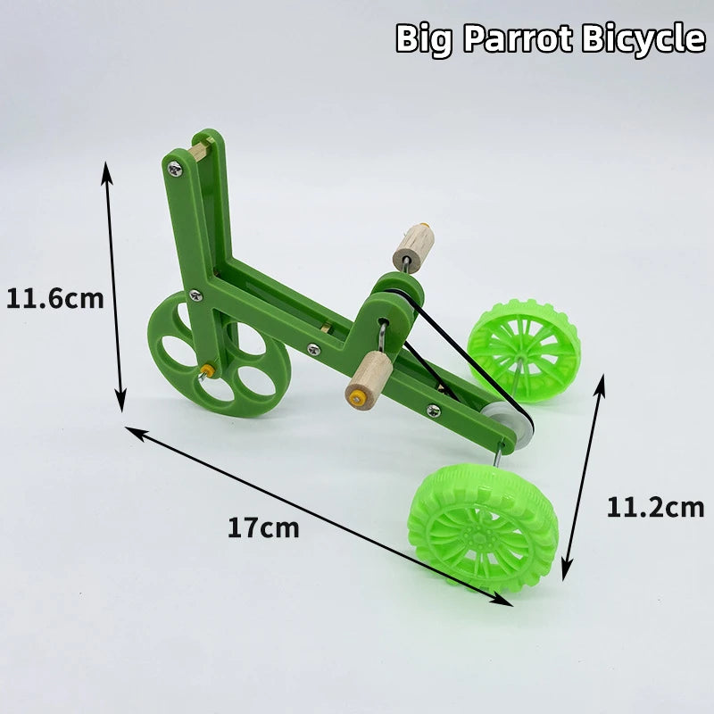 Parrot Bike Pet Bird Interactive Toy Toy Bird Training Supplies Pet Parrot Interactive Training Props Small Bird Toy Bike