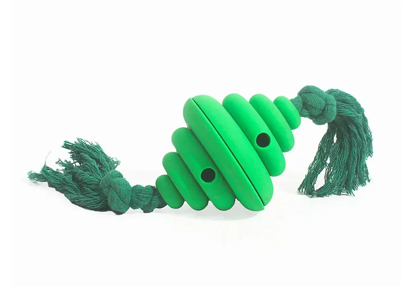 Dog Ball Toy with Rope Interactive Leaking Balls for Small Large Dogs Bite Resistant Chew Toys Puppy Training Pet Accessories