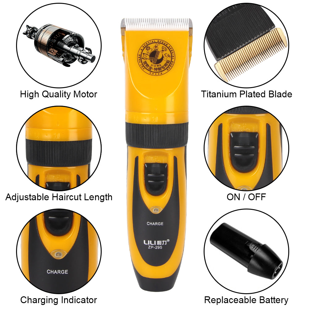 Ceramic Blade Haircut Trimmer Shaver Set Pet Hair Clipper Electric Scissors for Rabbit Cat Puppy Grooming Clipper Cutter