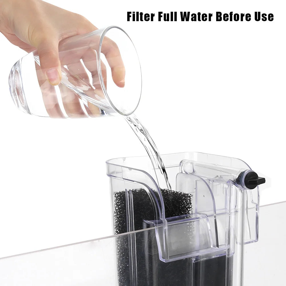 Mini Aquarium Filter for Aquarium Fish Tank Filter External Hang Up Filter Aquarium Accessoires