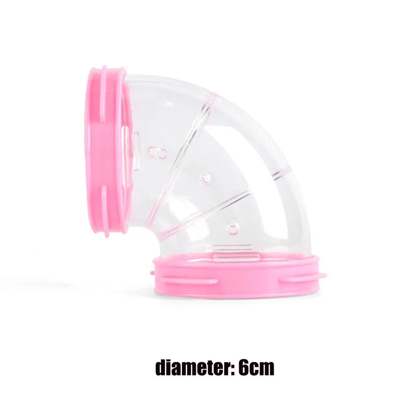Hamster Pipeline Plastic Training Playing Tools DIY External Tunnel Hamster Toys Multifunctional Hamster Cage Accessories