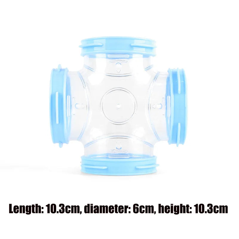 Hamster Pipeline Plastic Training Playing Tools DIY External Tunnel Hamster Toys Multifunctional Hamster Cage Accessories