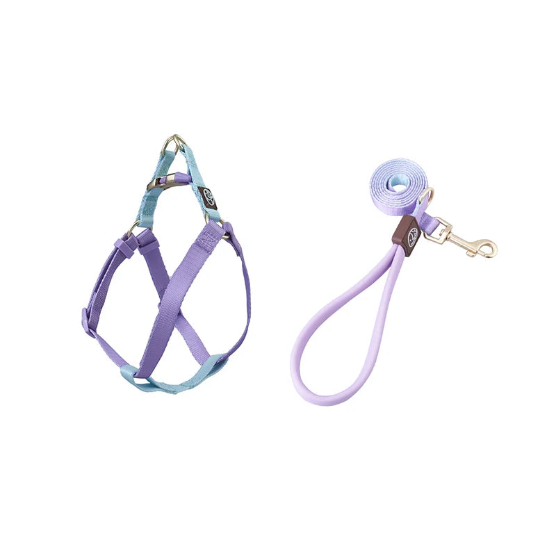 Pet Shop All Bulldog Frances Puppy Choker Collar Dog Leash Breastplates Lead Set Harness No Pull Pets Accessories for Small Dogs