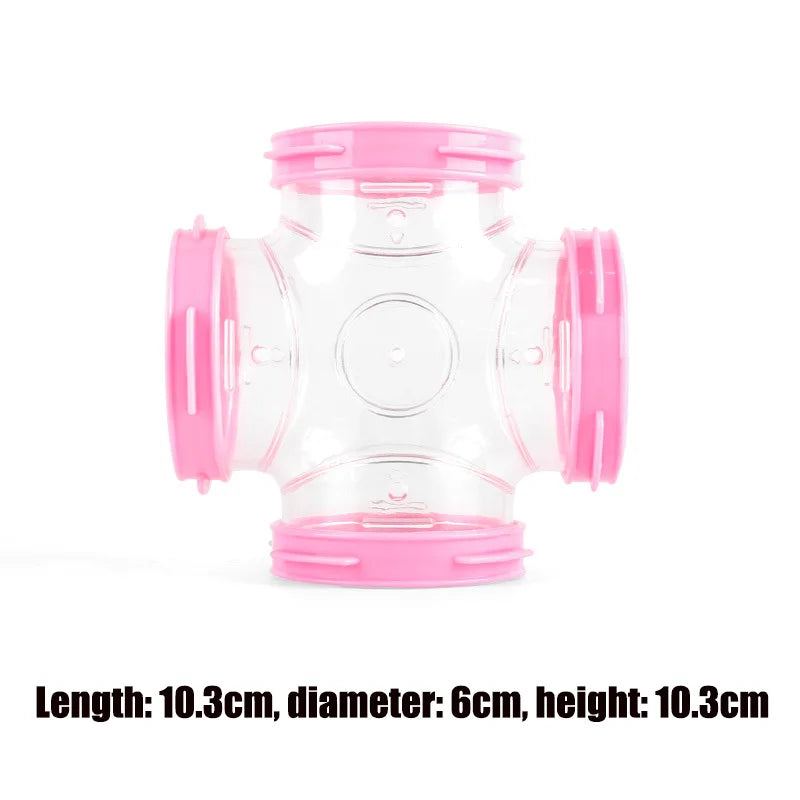 Hamster Pipeline Plastic Training Playing Tools DIY External Tunnel Hamster Toys Multifunctional Hamster Cage Accessories