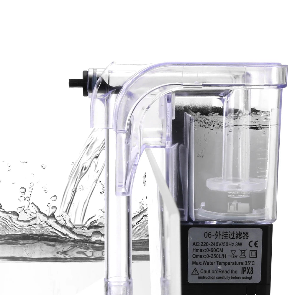 Mini Aquarium Filter for Aquarium Fish Tank Filter External Hang Up Filter Aquarium Accessoires