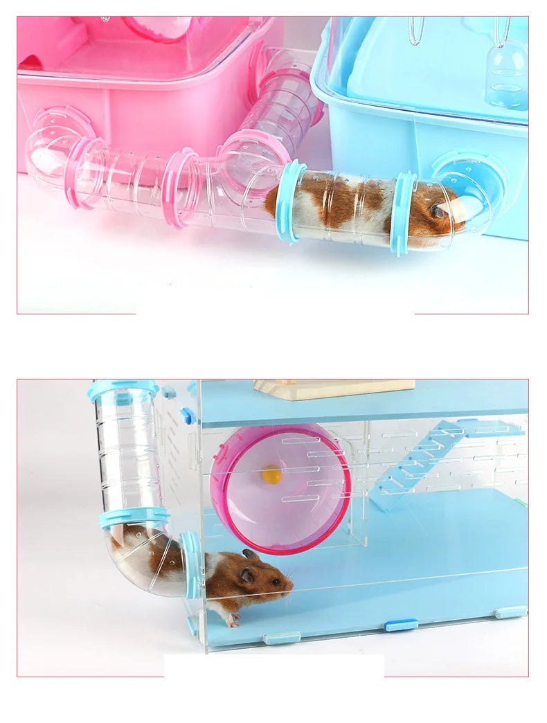 Hamster Pipeline Plastic Training Playing Tools DIY External Tunnel Hamster Toys Multifunctional Hamster Cage Accessories