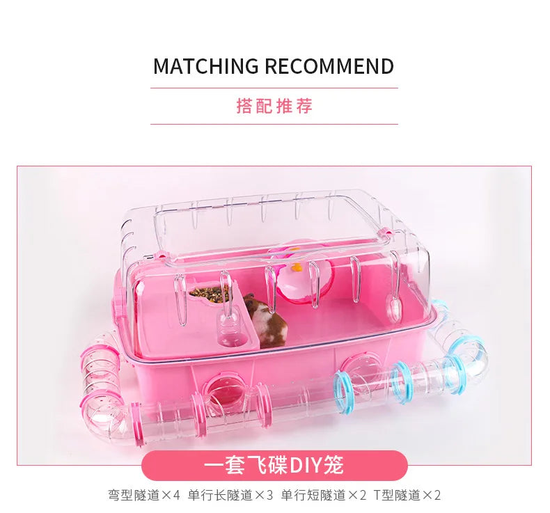 Hamster Pipeline Plastic Training Playing Tools DIY External Tunnel Hamster Toys Multifunctional Hamster Cage Accessories