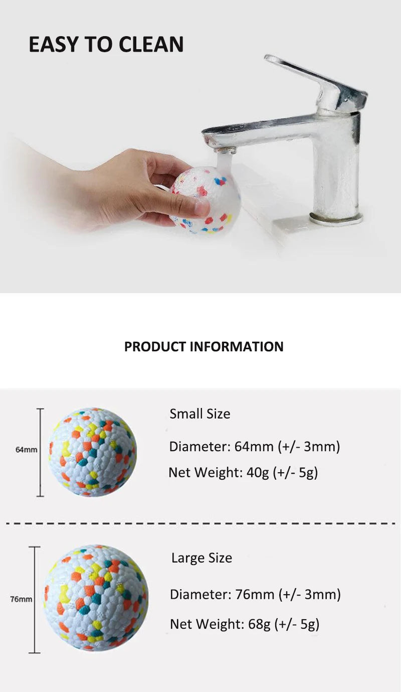 Pet Dog Toy Ball Light Chew Rubber Ball High Elastic Bite Resistance Interactive Throwing Flying Toys for Dogs Pet Accessories