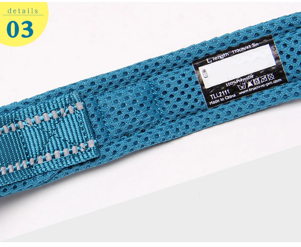 Truelove Soft Mesh Nylon Dog Leash Double Trickness Running Reflective Safe Walking Training Pet Dog Lead Leash Dropship TLL2112