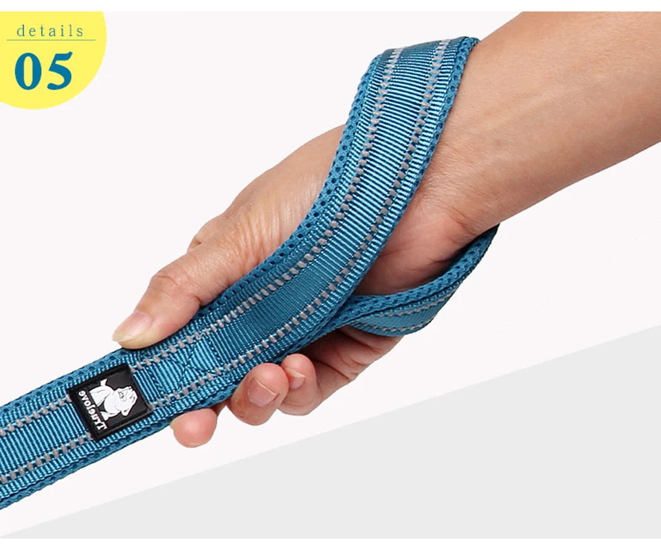 Truelove Soft Mesh Nylon Dog Leash Double Trickness Running Reflective Safe Walking Training Pet Dog Lead Leash Dropship TLL2112