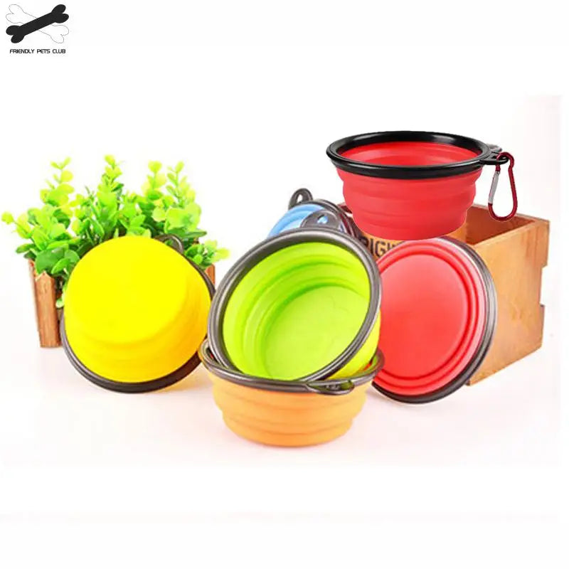 1PC Folding Silicone Dog Bowl.