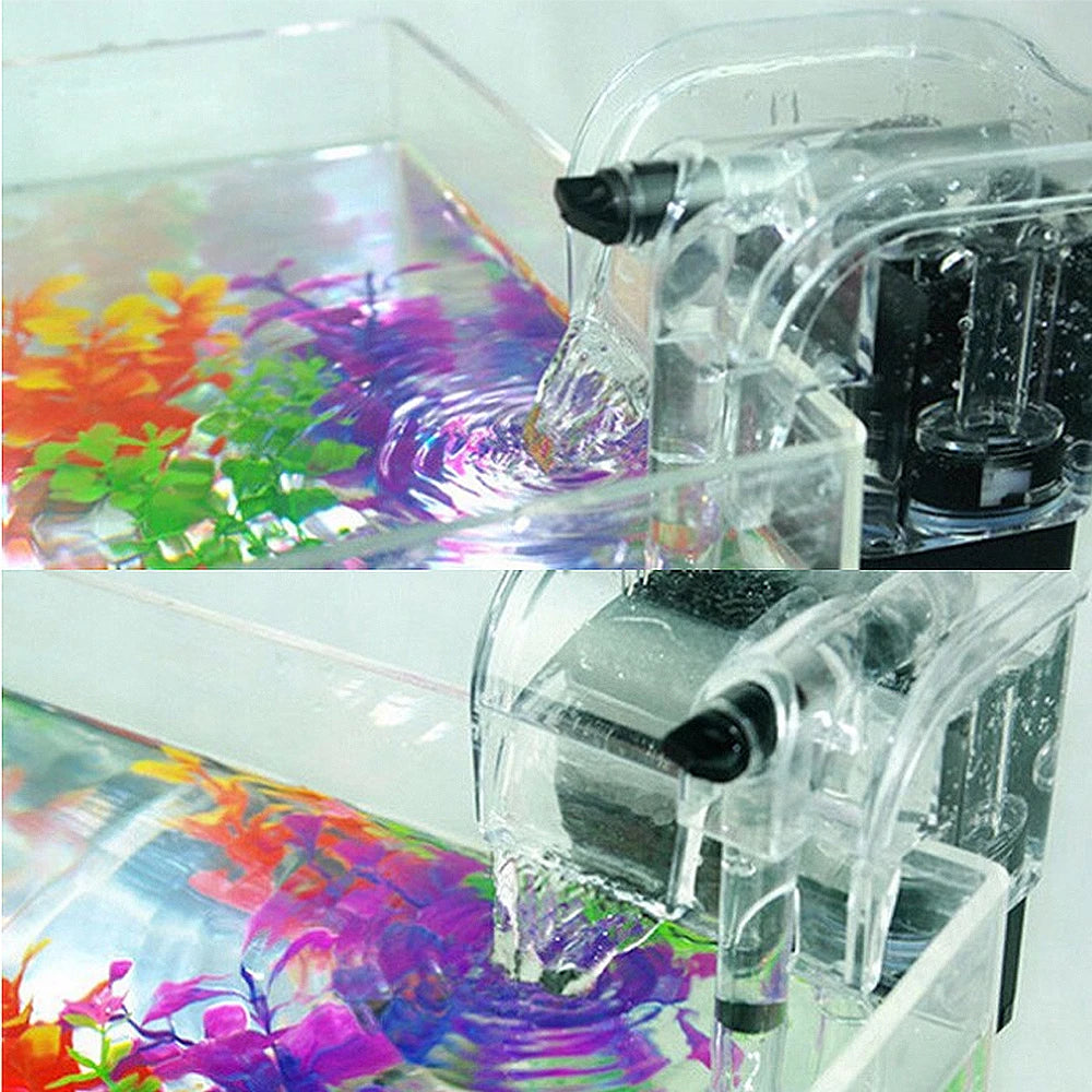 Mini Aquarium Filter for Aquarium Fish Tank Filter External Hang Up Filter Aquarium Accessoires