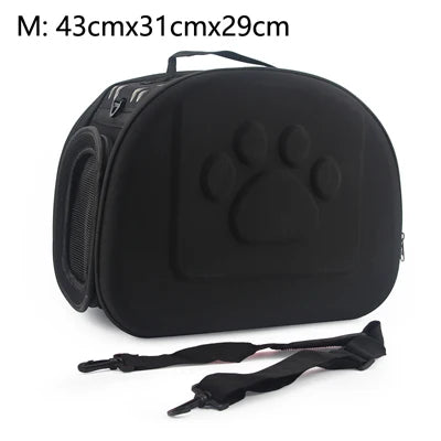 Dog Carrier Bag Portable Cat Handbag Foldable Travel Pet Bag Puppy Carrying Mesh Shoulder Dog Bag S/M/L