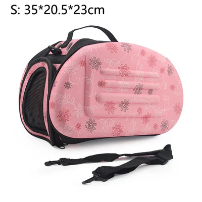 Dog Carrier Bag Portable Cat Handbag Foldable Travel Pet Bag Puppy Carrying Mesh Shoulder Dog Bag S/M/L