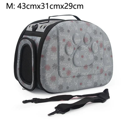 Dog Carrier Bag Portable Cat Handbag Foldable Travel Pet Bag Puppy Carrying Mesh Shoulder Dog Bag S/M/L