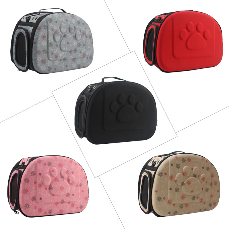 Dog Carrier Bag Portable Cat Handbag Foldable Travel Pet Bag Puppy Carrying Mesh Shoulder Dog Bag S/M/L