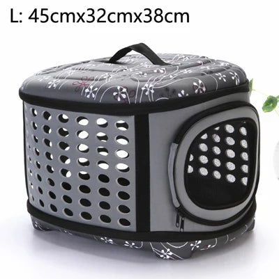 Dog Carrier Bag Portable Cat Handbag Foldable Travel Pet Bag Puppy Carrying Mesh Shoulder Dog Bag S/M/L