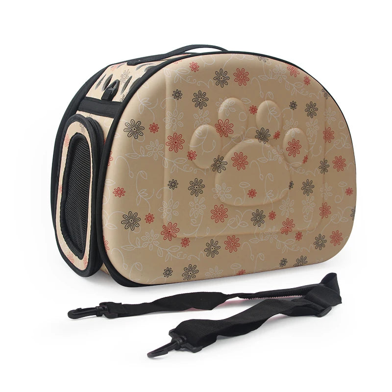 Dog Carrier Bag Portable Cat Handbag Foldable Travel Pet Bag Puppy Carrying Mesh Shoulder Dog Bag S/M/L