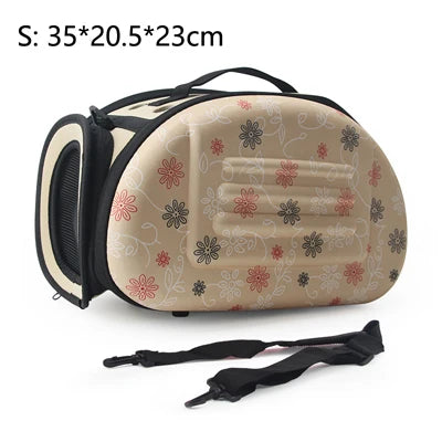 Dog Carrier Bag Portable Cat Handbag Foldable Travel Pet Bag Puppy Carrying Mesh Shoulder Dog Bag S/M/L