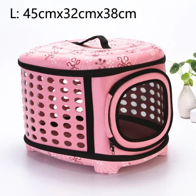 Dog Carrier Bag Portable Cat Handbag Foldable Travel Pet Bag Puppy Carrying Mesh Shoulder Dog Bag S/M/L