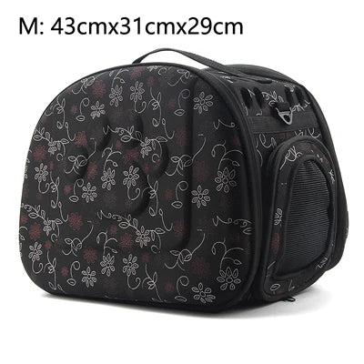 Dog Carrier Bag Portable Cat Handbag Foldable Travel Pet Bag Puppy Carrying Mesh Shoulder Dog Bag S/M/L