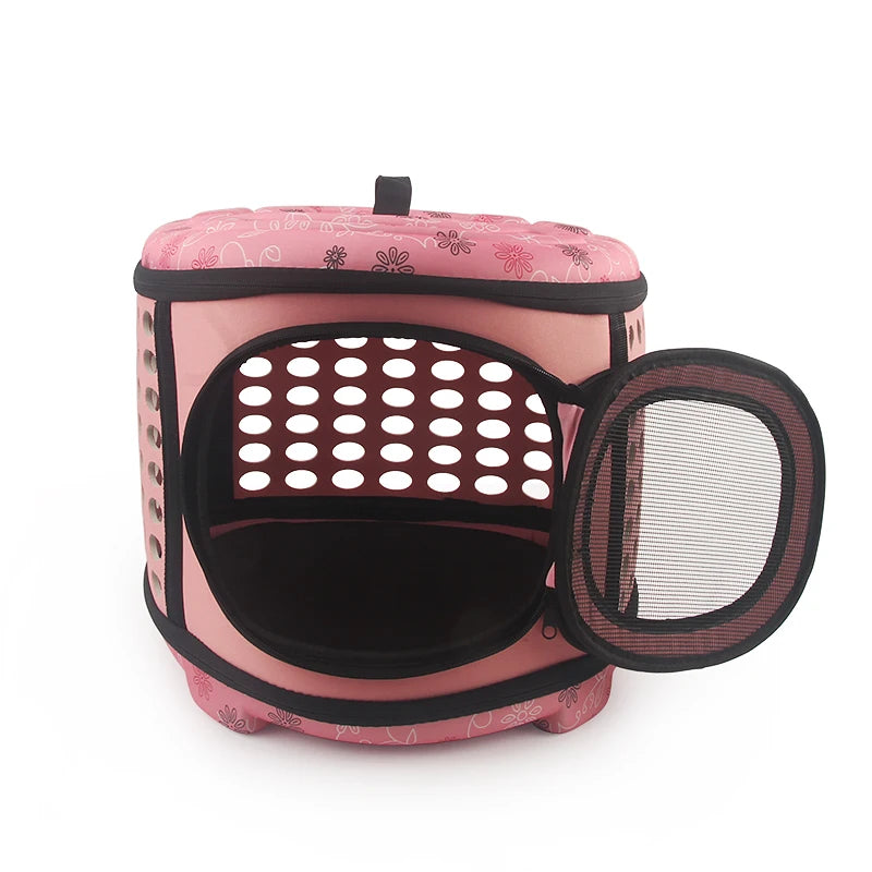 Dog Carrier Bag Portable Cat Handbag Foldable Travel Pet Bag Puppy Carrying Mesh Shoulder Dog Bag S/M/L