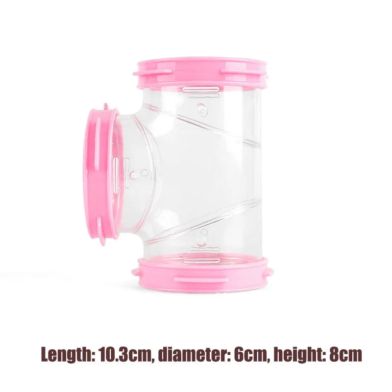 Hamster Pipeline Plastic Training Playing Tools DIY External Tunnel Hamster Toys Multifunctional Hamster Cage Accessories