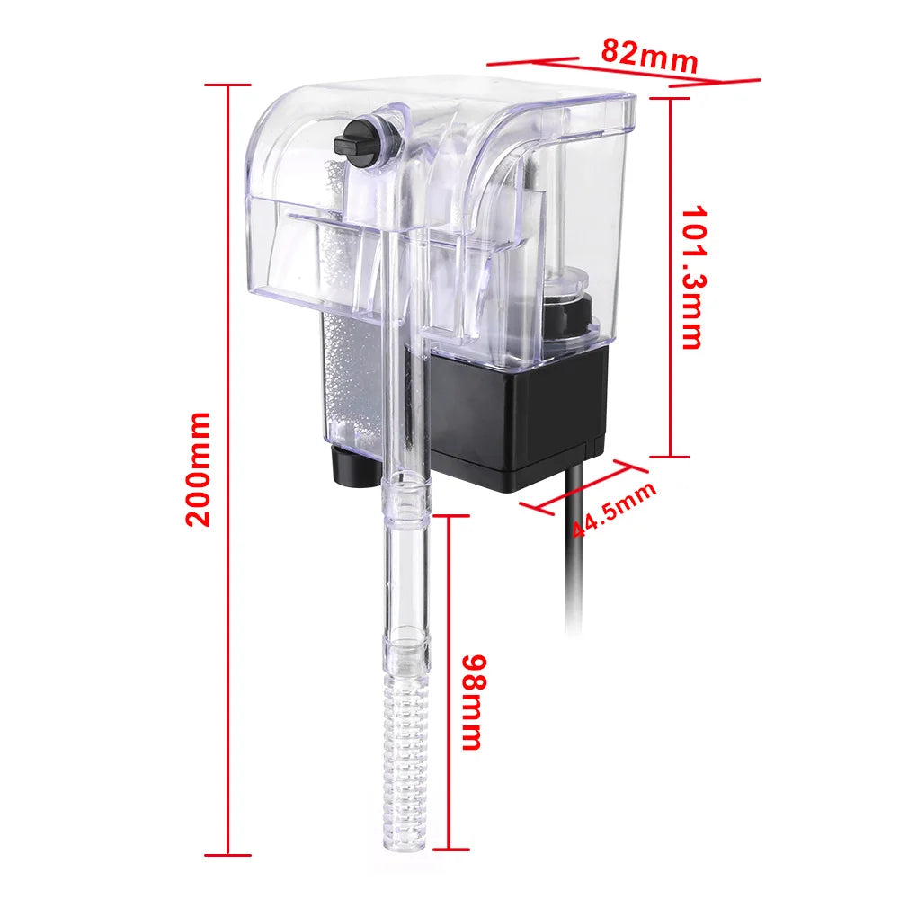 Mini Aquarium Filter for Aquarium Fish Tank Filter External Hang Up Filter Aquarium Accessoires