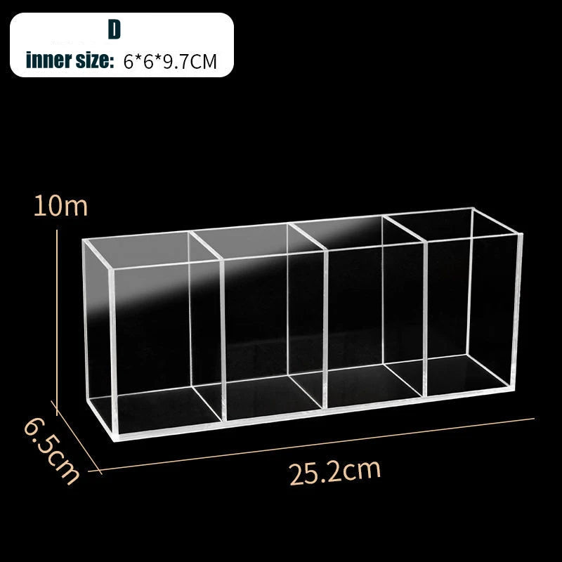 Aquarium Acrylic Fish Tank Betta Fish Display Rack Multi-grids Desktop Small Fish Tank Isolation Turtle Tank Miniature Landscape