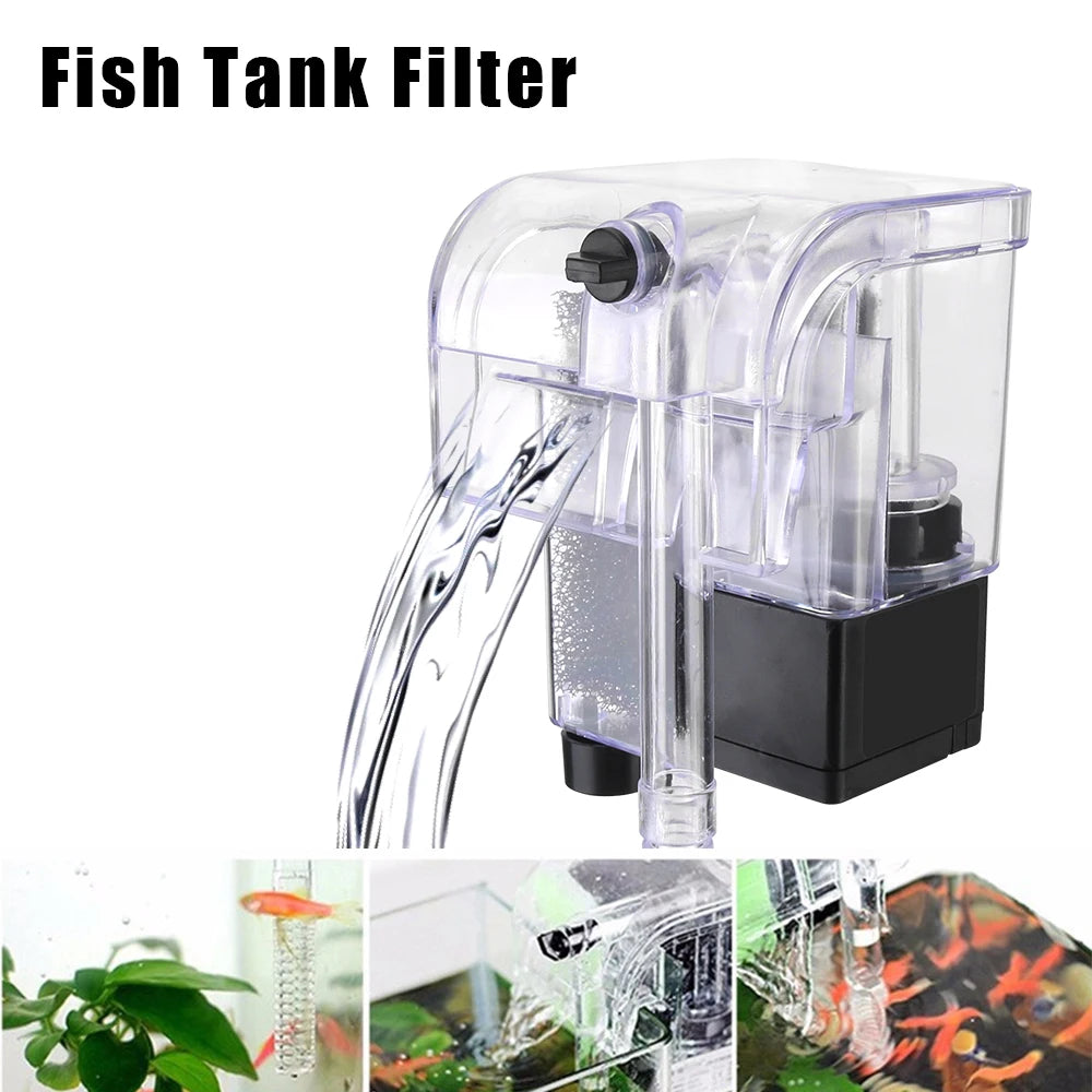 Mini Aquarium Filter for Aquarium Fish Tank Filter External Hang Up Filter Aquarium Accessoires