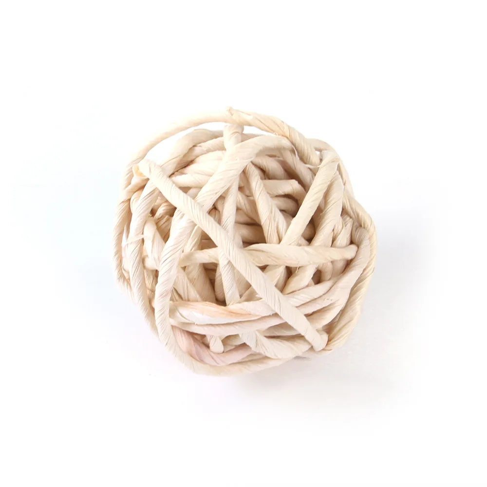 MicroPlush Hamster Ball Toy Bundle - Enrichment Toys For Small Pets With Ball Toy, Toothbrush Accessory, Hemp Mix
