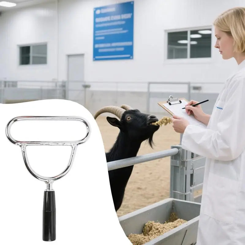 Cattle Mouth Opener Metal Mouth Gag Opener Anti-Slip Ergonomic Handle Lightweight Stable Tool for Sheep Cow Outdoor Livestock